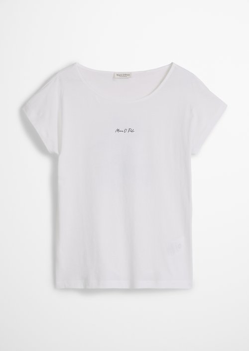 Print T-shirt loose — White