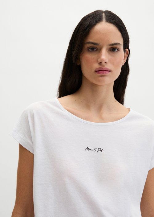 Print T-shirt loose — White