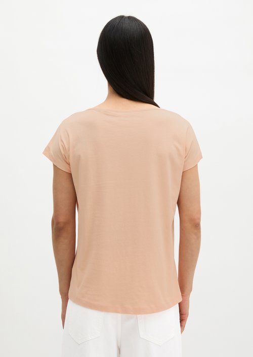 Print T-shirt loose — Soft Peach