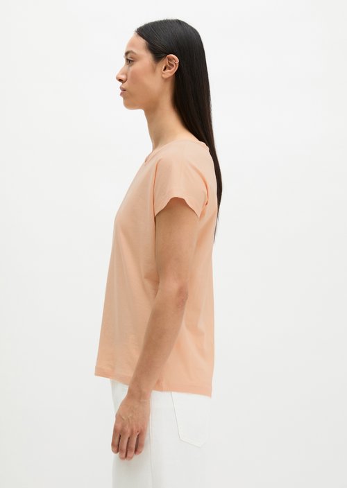 Print T-shirt loose — Soft Peach