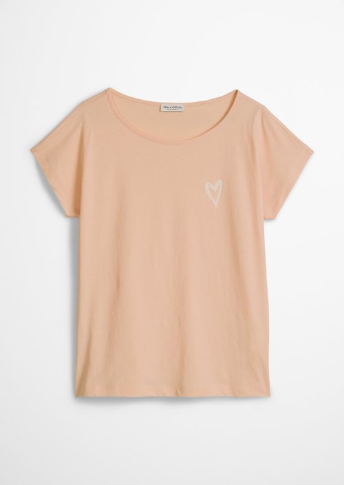 Print T-shirt loose — Soft Peach