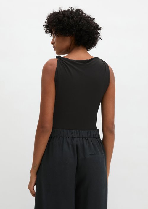 Jersey top slim — Black
