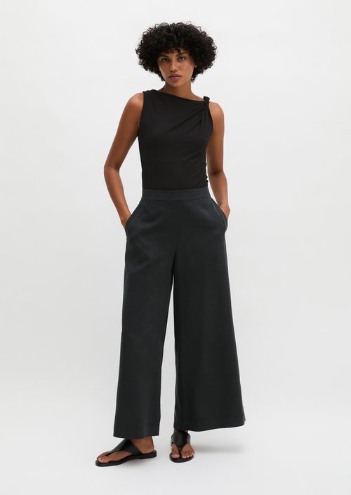 Jersey top slim — Black