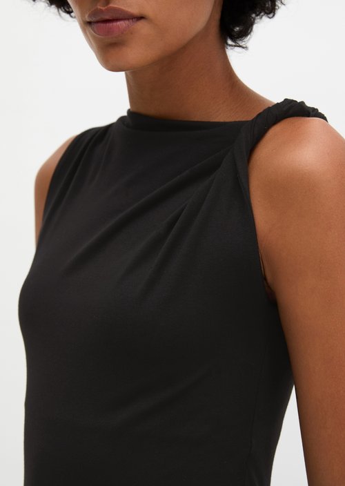 Jersey top slim — Black