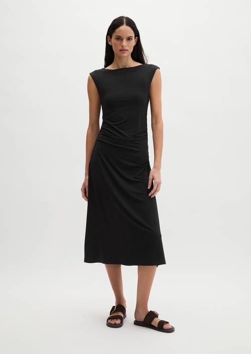 Jerseykleid slim Black in Frontalansicht