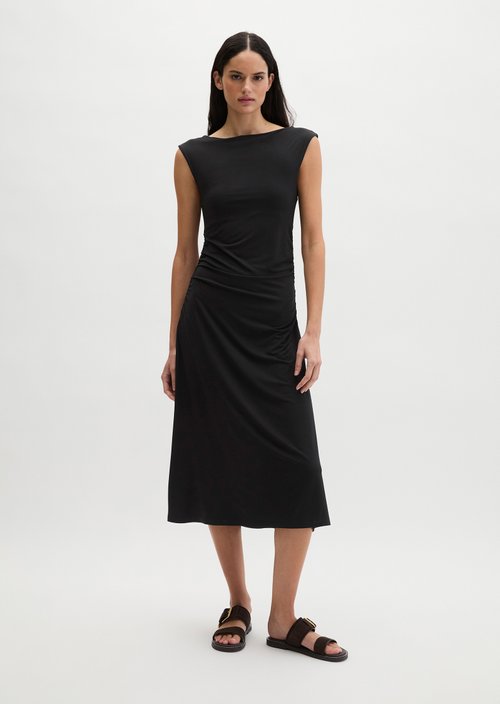 Jersey dress slim — Black