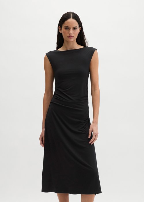 Jersey dress slim — Black