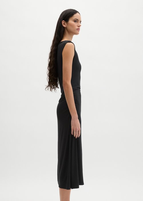 Jersey dress slim — Black