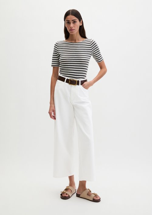 Regular striped T-shirt — Dark Grey