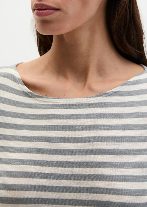 Regular striped T-shirt — Medium Blue