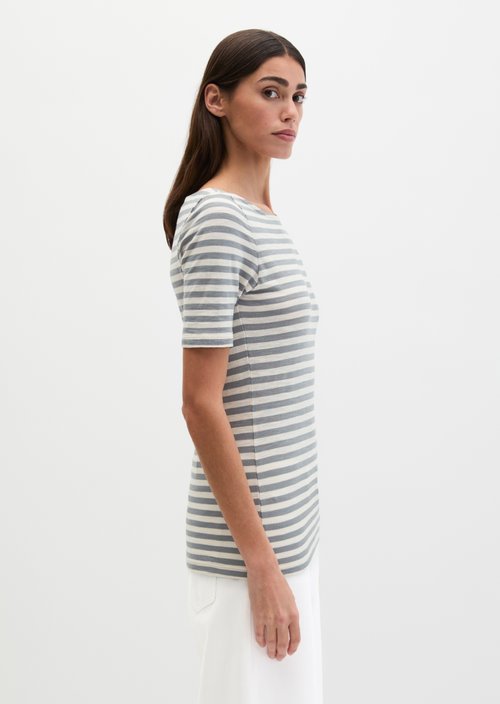 Regular striped T-shirt — Medium Blue