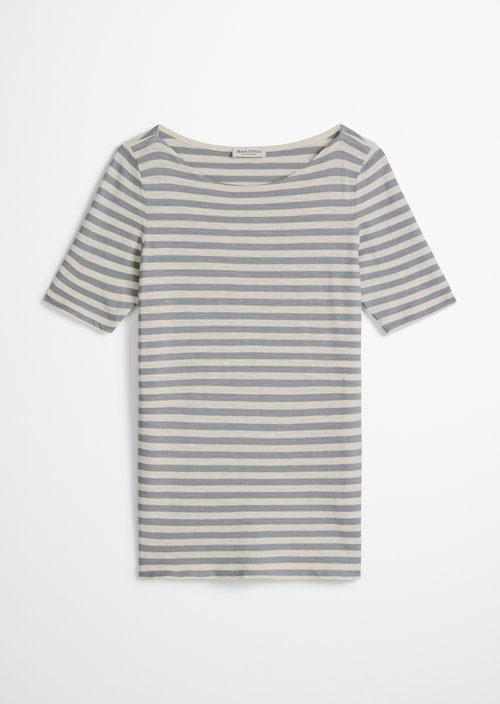 Regular striped T-shirt — Medium Blue