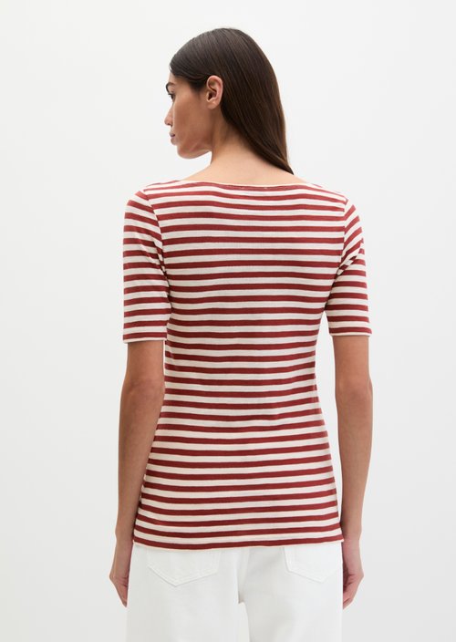 Regular striped T-shirt — Medium Red