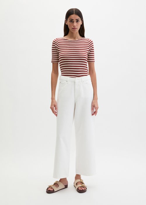 Regular striped T-shirt — Medium Red