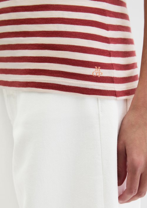 Regular striped T-shirt — Medium Red