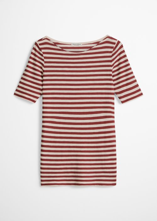 Regular striped T-shirt — Medium Red