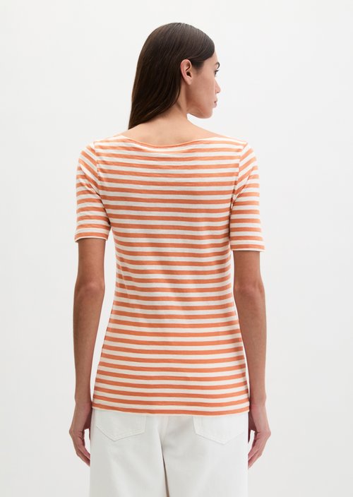 Regular striped T-shirt — Dark Orange