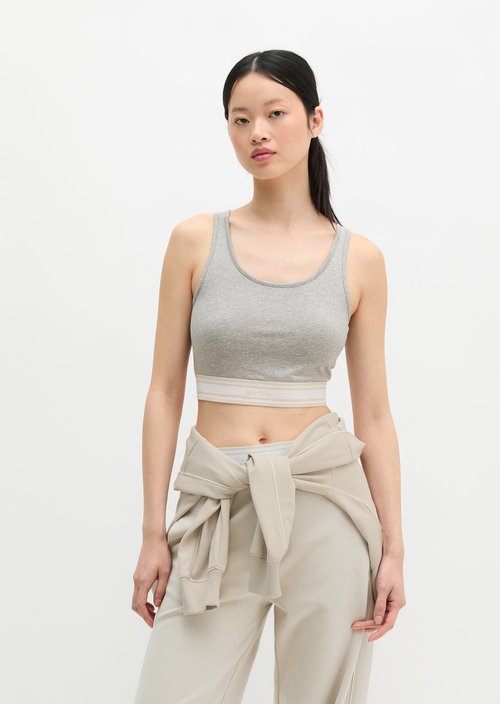 MOP Club '67 Bralette Athletics — Light Grey