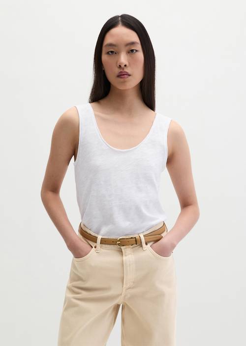 Top regular White en vue de face