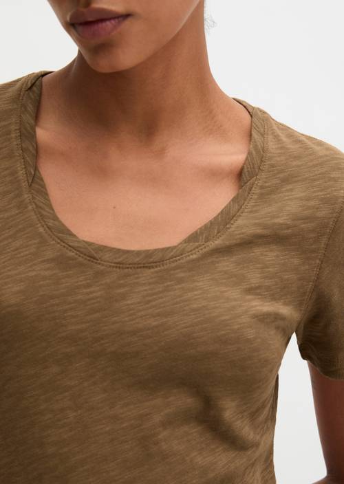 DfC T-Shirt loose Burnt Brown in Detailansicht