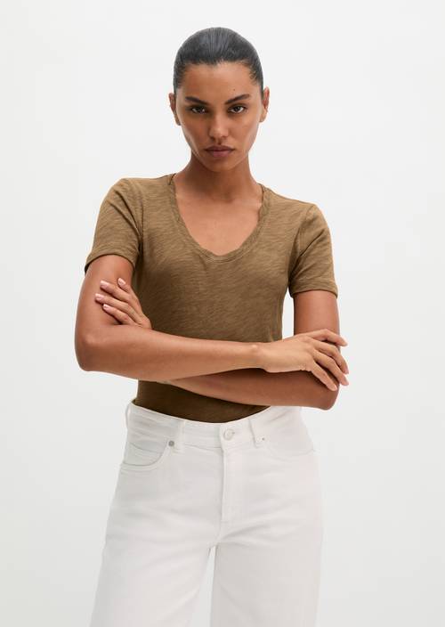 DfC T-Shirt loose Burnt Brown in Frontalansicht