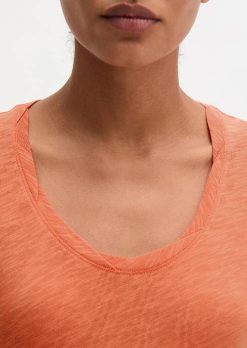 DfC T-Shirt loose Warm Orange in Detailansicht