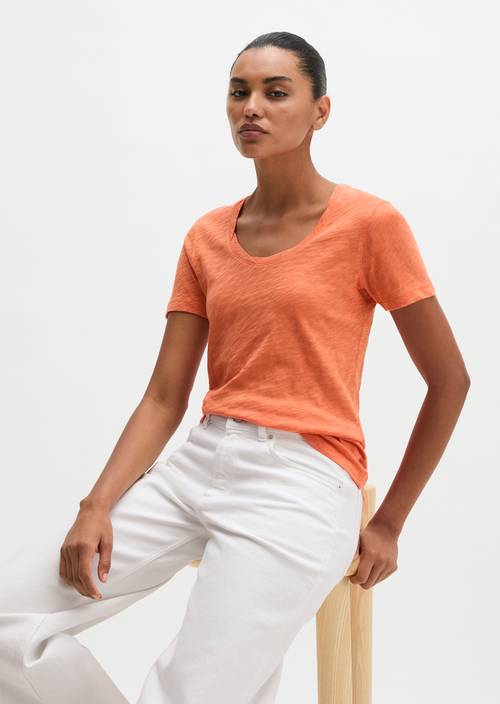 DfC T-Shirt loose Warm Orange in Frontalansicht