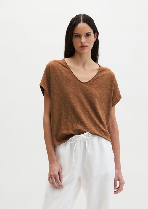 T-shirt loose — Burnt Brown