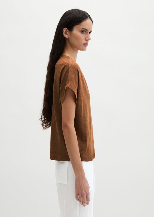 T-shirt loose — Burnt Brown