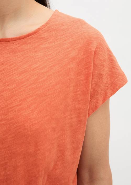 DfC T-Shirt loose Warm Orange in Detailansicht