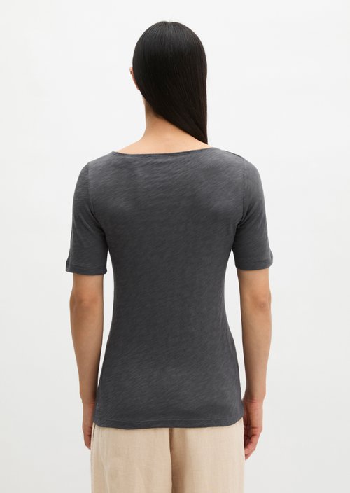 Regular slub jersey T-shirt — Oxide Grey