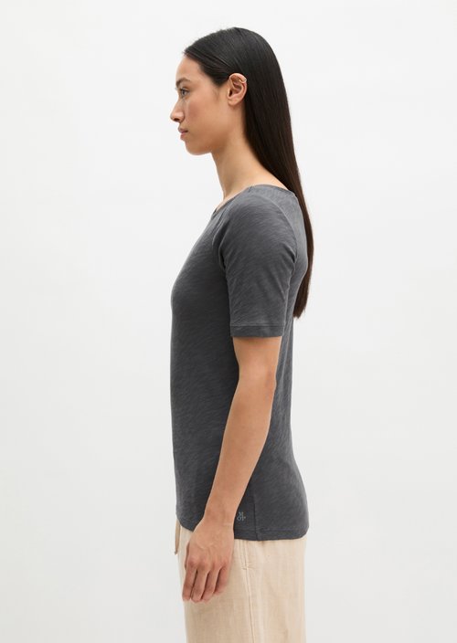 Regular slub jersey T-shirt — Oxide Grey