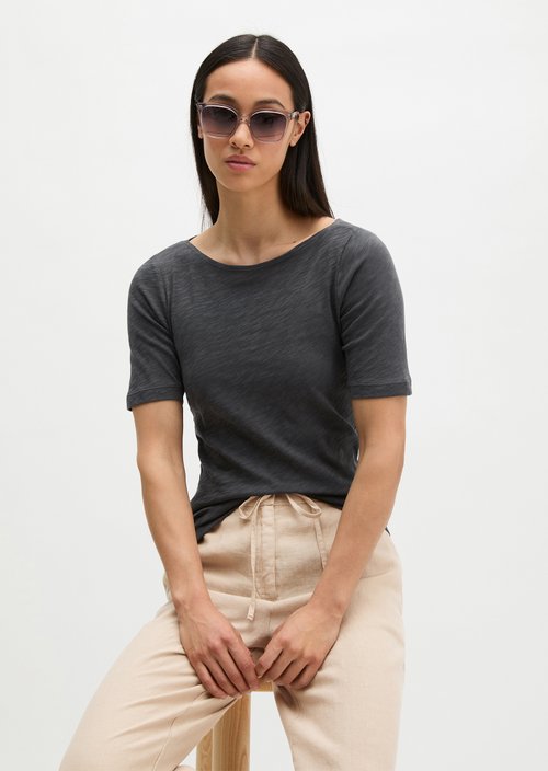 Regular slub jersey T-shirt — Oxide Grey