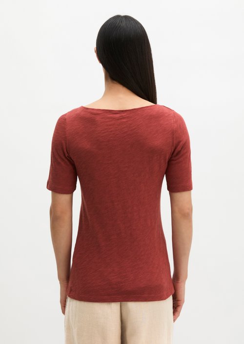 Regular slub jersey T-shirt — Tall Poppy