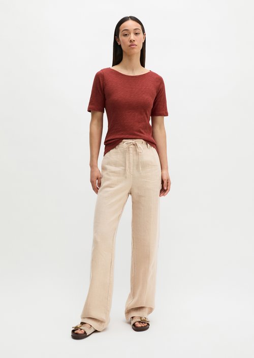 Regular slub jersey T-shirt — Tall Poppy