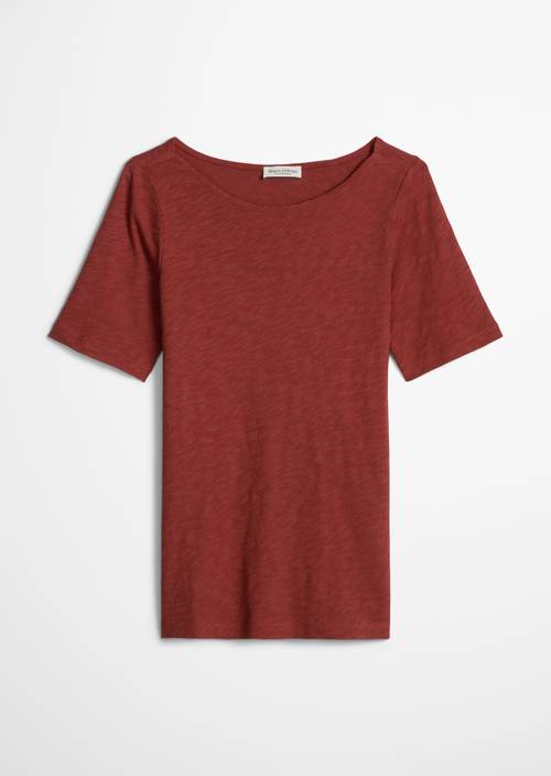 Regular slub jersey T-shirt Tall Poppy in isolated view without model