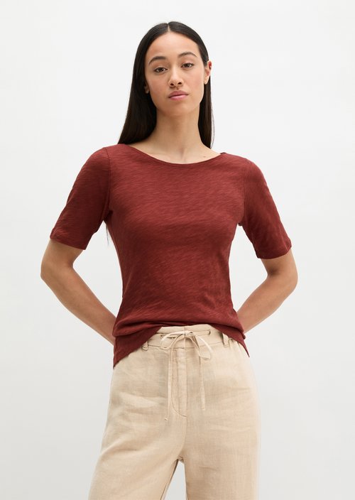 Regular slub jersey T-shirt — Tall Poppy