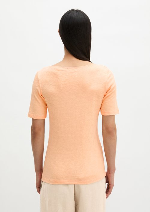 Regular slub jersey T-shirt — Soft Peach