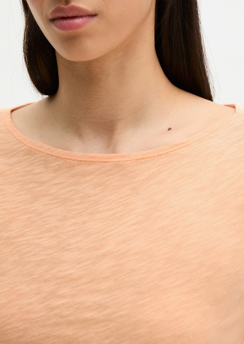 Regular slub jersey T-shirt — Soft Peach
