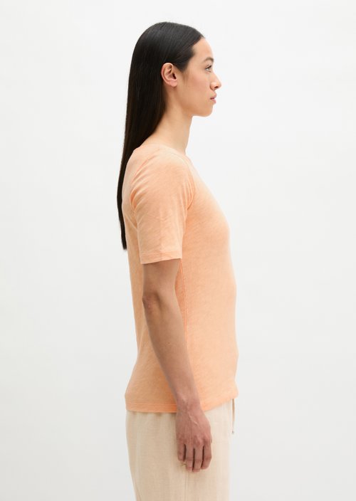 Regular slub jersey T-shirt — Soft Peach