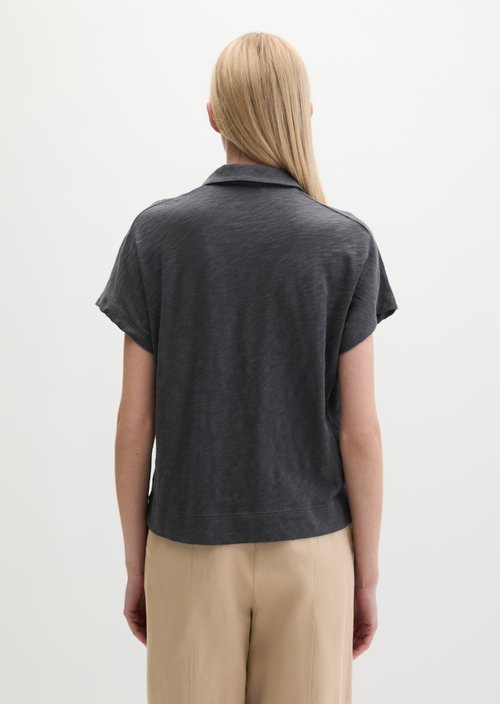 Regular polo-style T-shirt — Oxide Grey