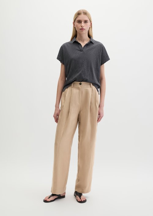 Regular polo-style T-shirt — Oxide Grey