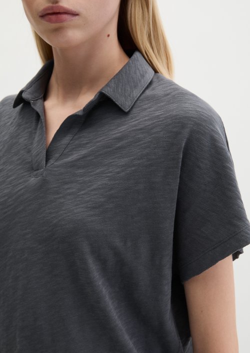Regular polo-style T-shirt — Oxide Grey
