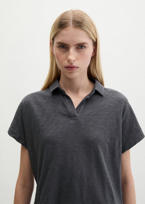 Regular polo-style T-shirt — Oxide Grey