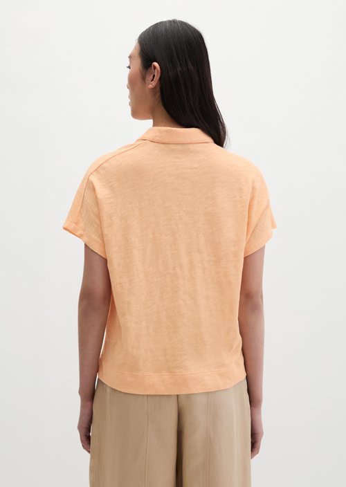 Regular polo-style T-shirt — Soft Peach