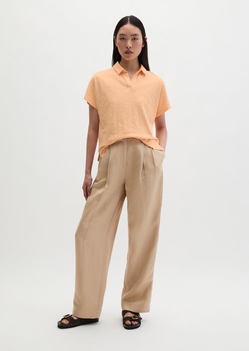 Regular polo-style T-shirt — Soft Peach