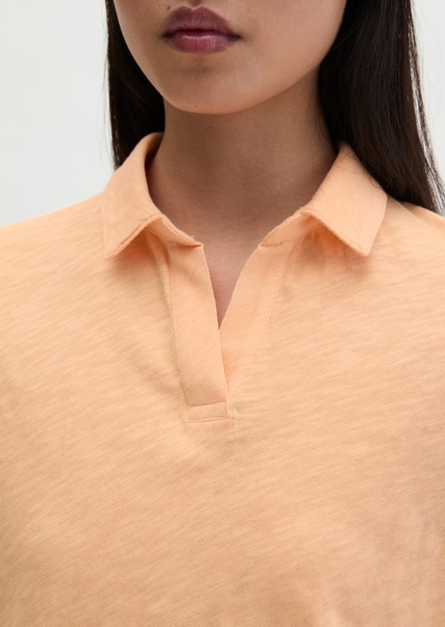 Regular polo-style T-shirt — Soft Peach