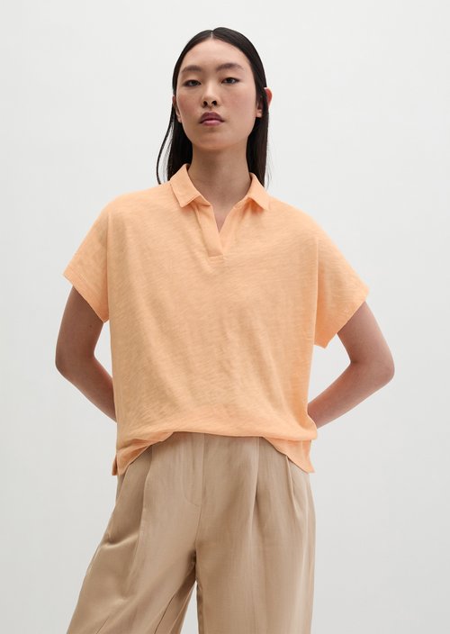 Regular polo-style T-shirt — Soft Peach