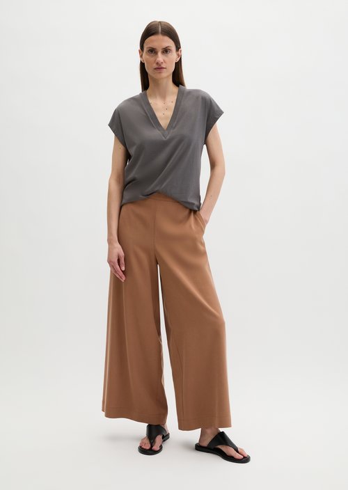 V-neck T-shirt relaxed — Oxide Grey