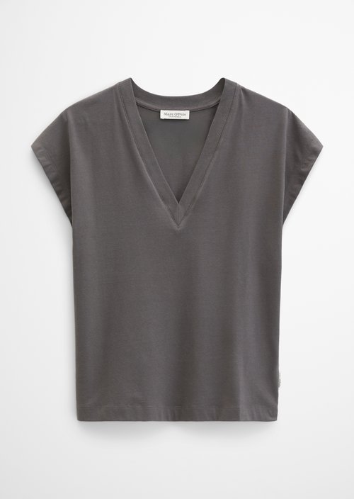 V-neck T-shirt relaxed — Oxide Grey